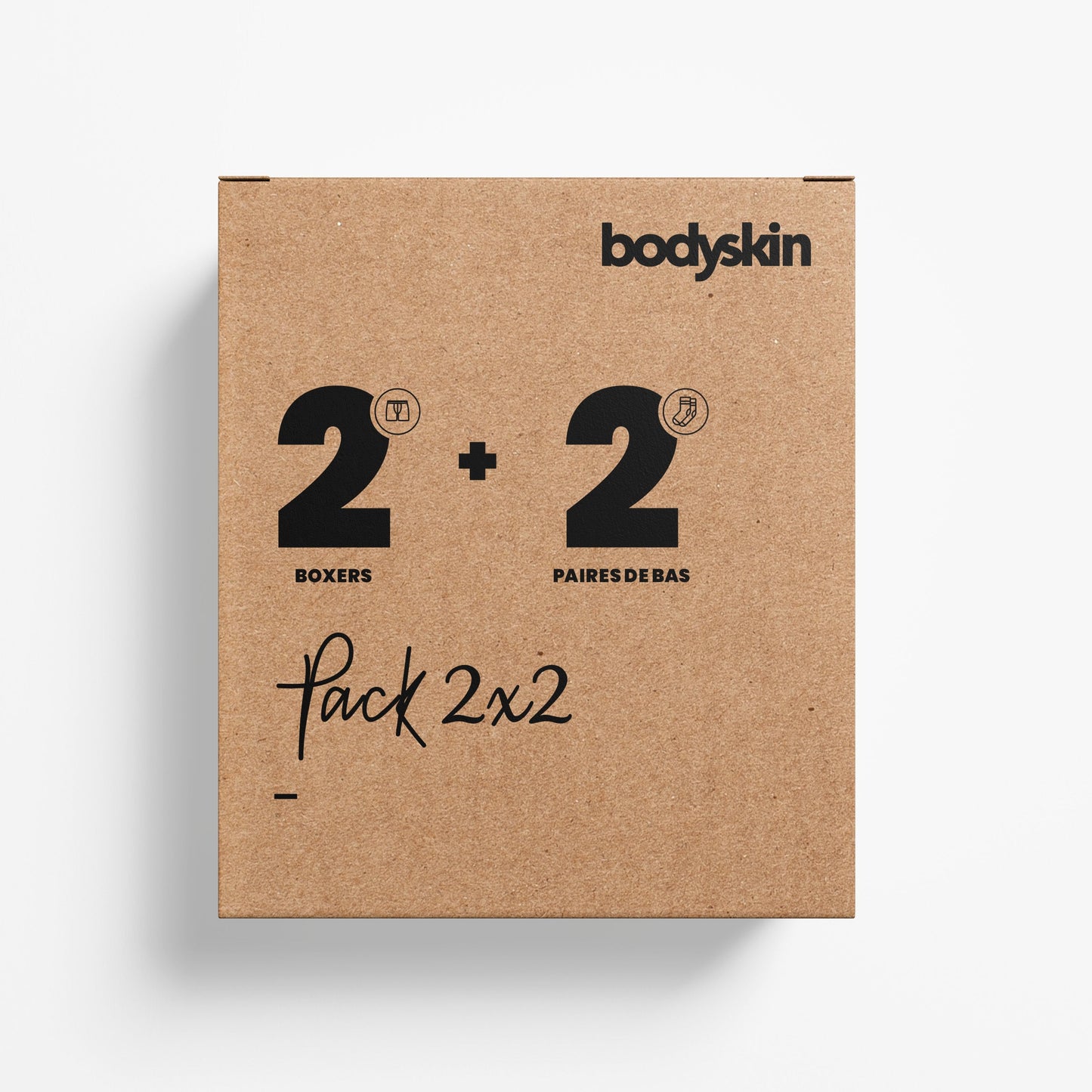 Bodyskin 2X2 - Pack 2 boxers et 2 paires de bas