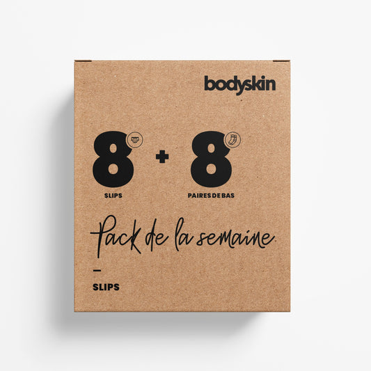 Bodyskin - Pack de la semaine: 8 slips et 8 paires de bas