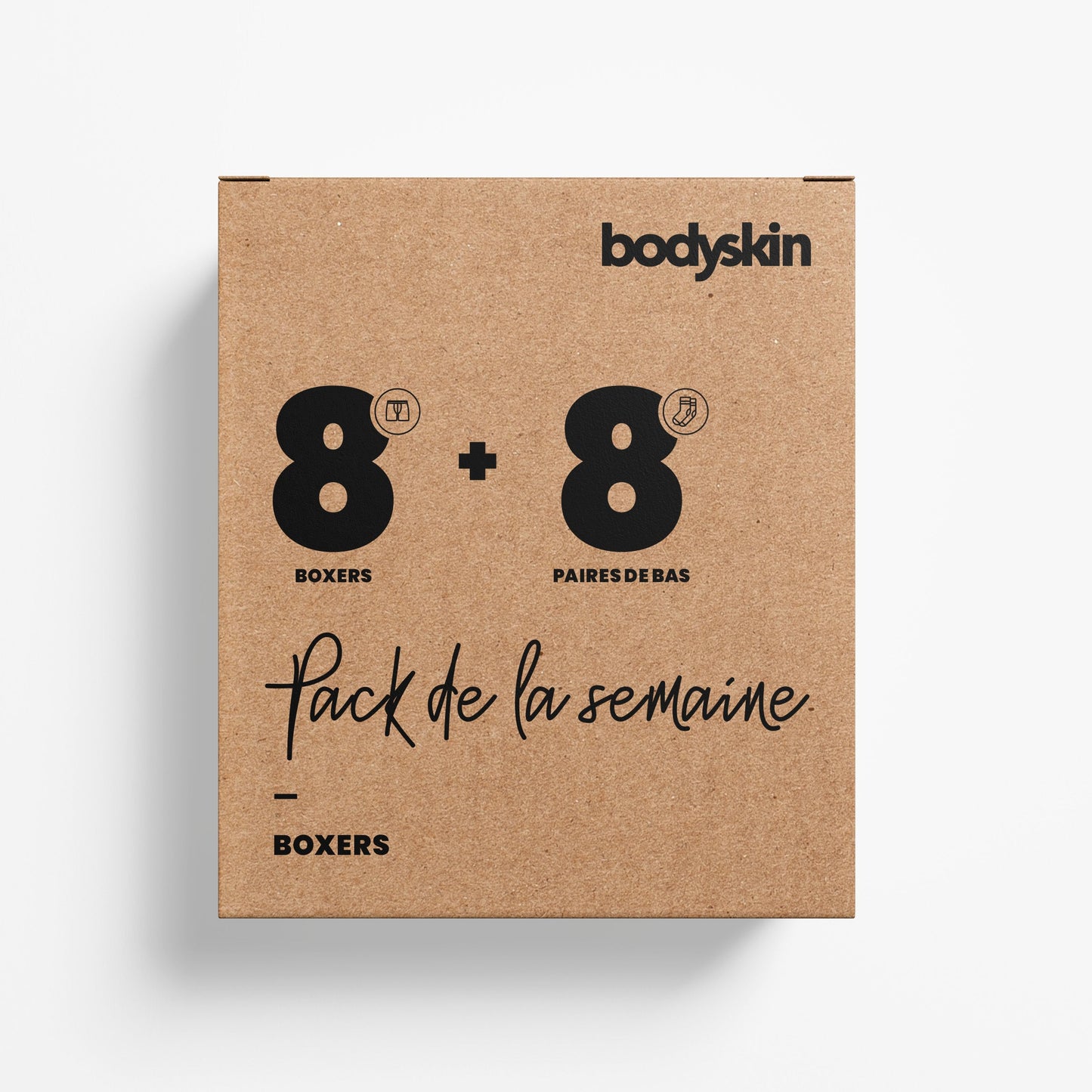 Bodyskin - Pack de la semaine: 8 boxers et 8 paires de bas