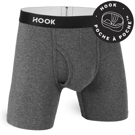 Boxer Hook Fly Charcoal