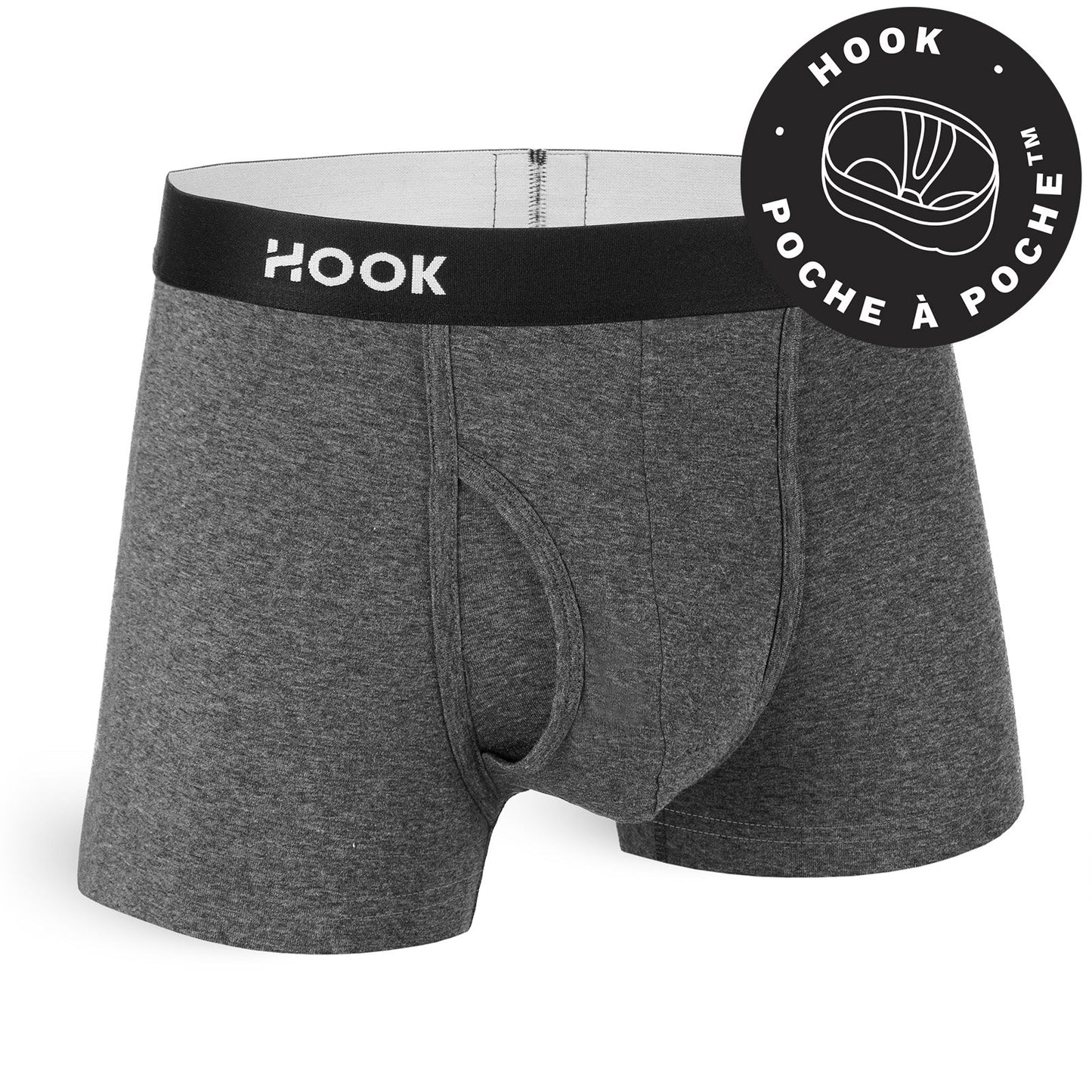 Boxer court Hook Fly Mix Grey