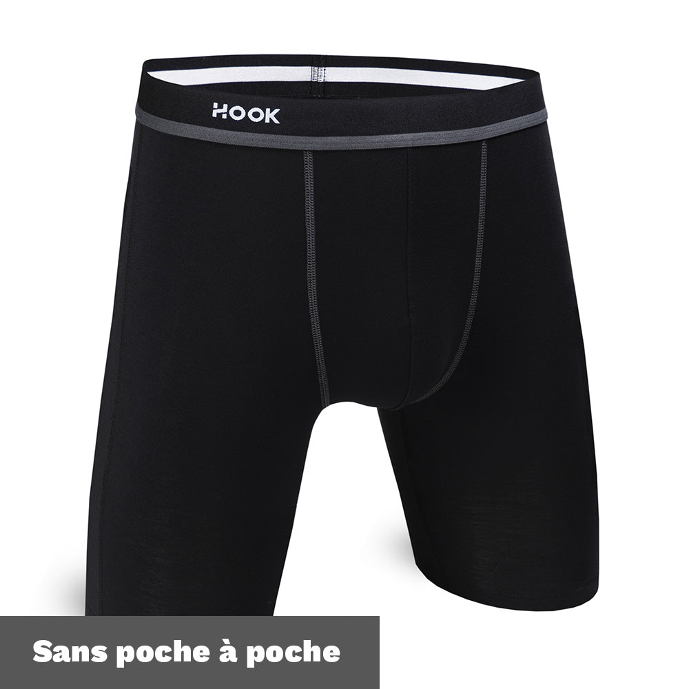 Boxer long Freedom : All black