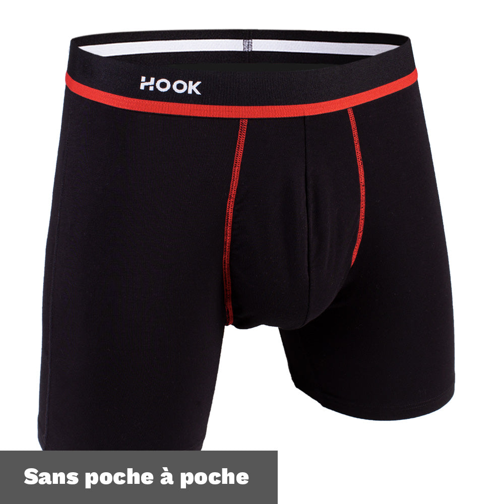 Boxer Hook Freedom Black and Red