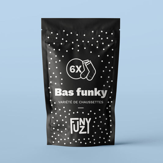 6 packs de chaussettes Funky de la marque Funzy