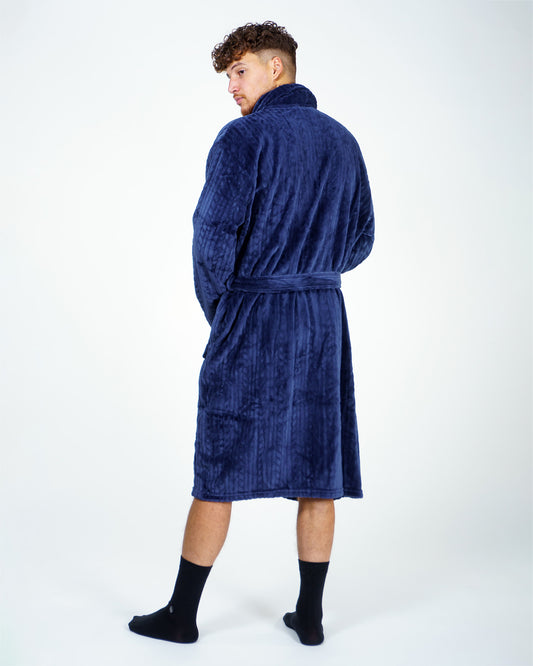 Robe de chambre Wanted cable Navy