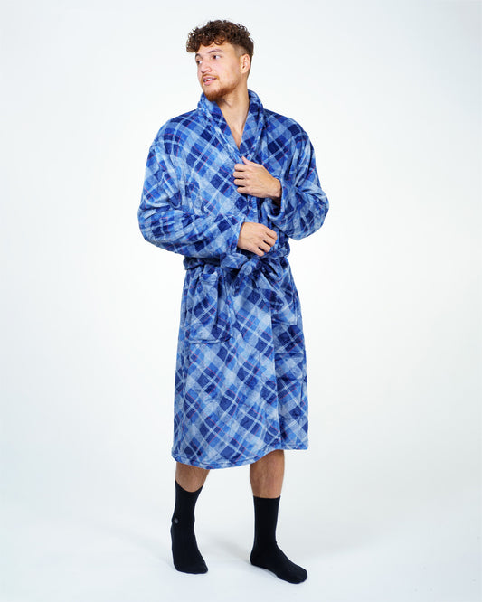 Robe de chambre Wanted Navy Plaid